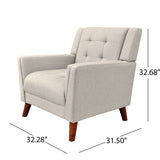 Christopher Knight Home® - Noble House - - Mid-Century Modern Armchair