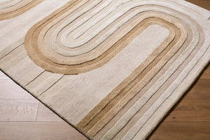 Surya Fuji Collection Hand Tufted Wool Viscose Area Rug for Mid Century Modern Living Rooms 10' x 14' Rectangle FJJ2300-1014