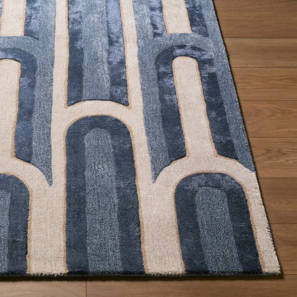 Surya Fuji Hand Tufted Wool Viscose Area Rug Mid Century Modern Living Room Accent 8' x 10' Rectangle FJJ2301-810