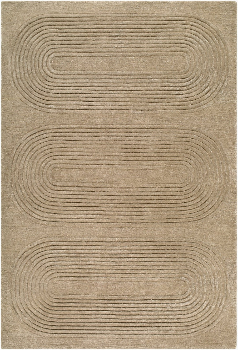 Surya Fuji Hand Tufted Wool Viscose Area Rug Mid Century Modern Living Room Accent 9' x 12' Rectangle FJJ2302-912