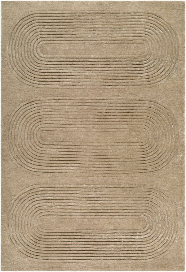 Surya Fuji Hand Tufted Wool Viscose Area Rug Mid Century Modern Living Room Accent 5' x 7'6" Rectangle FJJ2302-576
