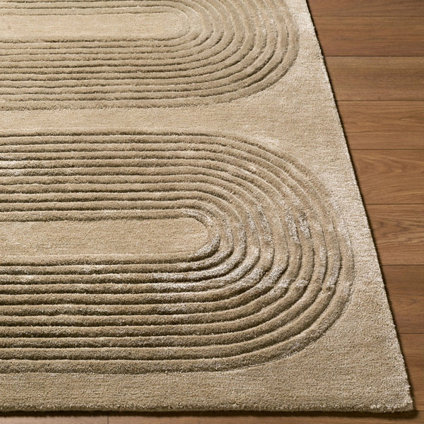 Surya Fuji Hand Tufted Wool Viscose Area Rug Mid Century Modern Living Room Accent 2' x 3' Rectangle FJJ2302-23