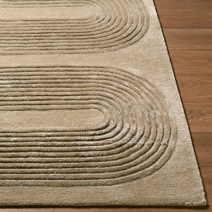 Surya Fuji Hand Tufted Wool Viscose Area Rug Mid Century Modern Living Room Accent 8' x 10' Rectangle FJJ2302-810