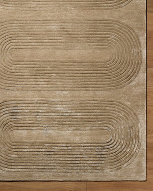 Surya Fuji Hand Tufted Wool Viscose Area Rug Mid Century Modern Living Room Accent 5' x 7'6" Rectangle FJJ2302-576
