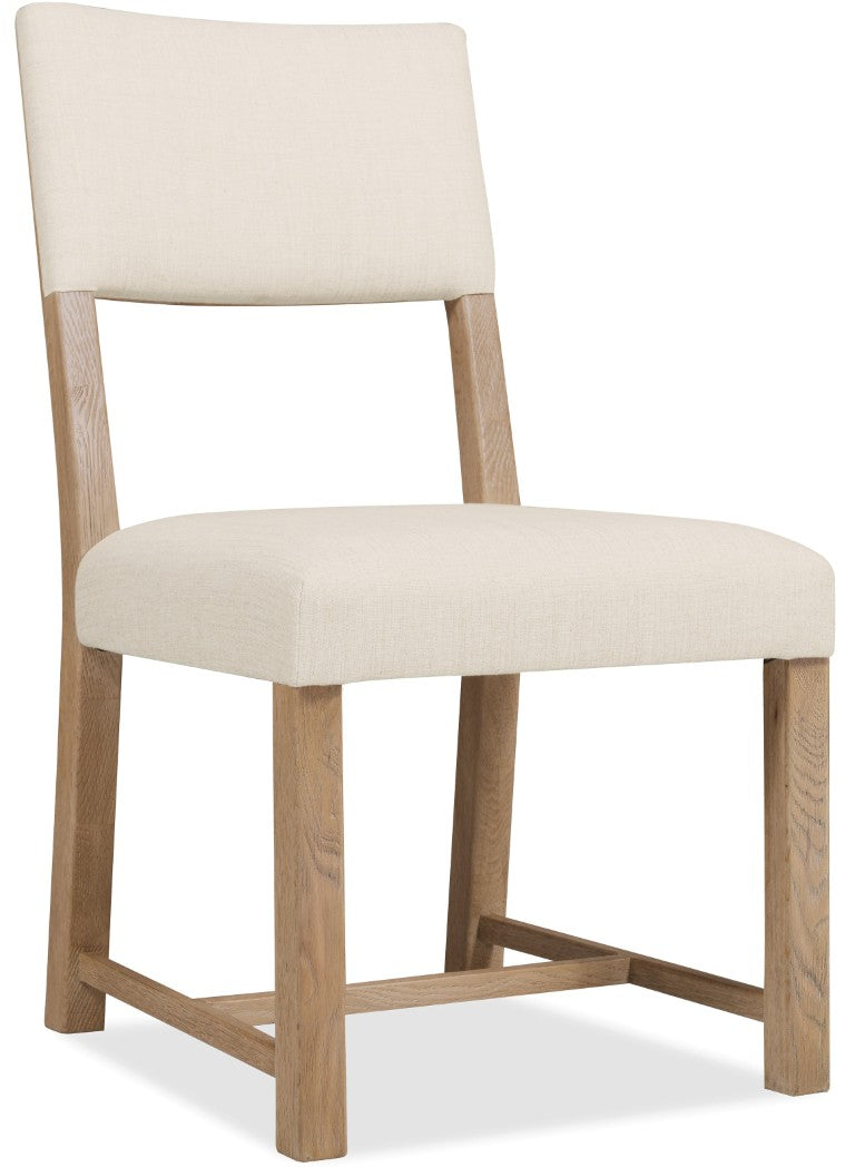 Hooker Furniture Driftwood Upholstered Side Chair With Buckboard Finish, Open-Back Comfort, Rustic Sun-Faded Charm 23.00 L x 20.00W x 36.50H 6820-75410-80