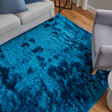 Feizy Rugs Indochine Plush Hand-tufted Polyester Shag Rug - Luxurious High Pile For Contemporary Spaces Blue Polyester 4944550fpck000c50