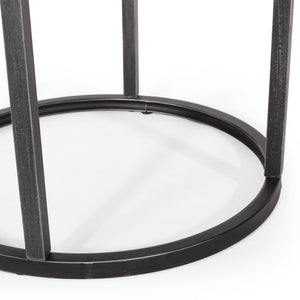 English Elm Christopher Knight Home® - COFFEE Modern Industrial Nesting Table Set — Wire‑Brushed Firwood Tops with Sturdy Iron Frame Durable Style Black+Silver 67141.00