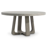 Bernhardt Trouville Round Outdoor Dining Table Grey Wood, Concrete K2009