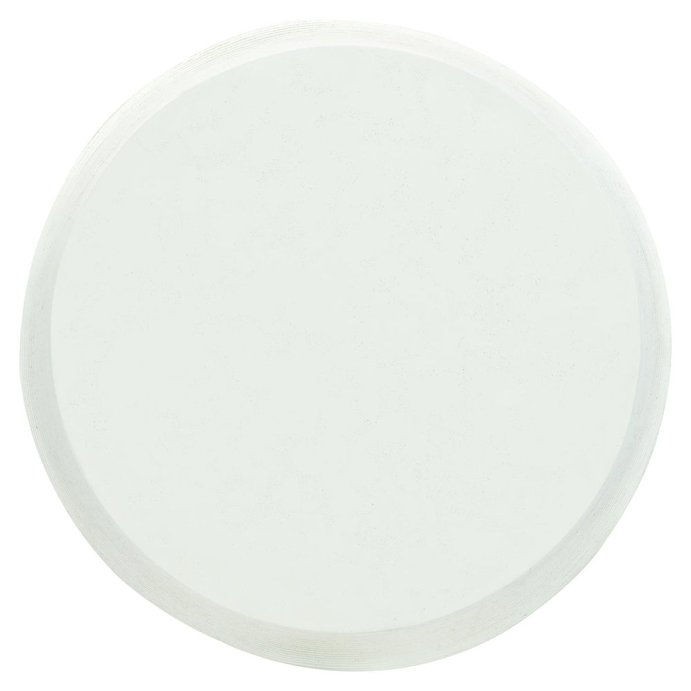 Bernhardt Bernhardt Kai Round Outdoor Cocktail Table - White Stonecast Rattan Texture, Uv-Protected 36"W X01028