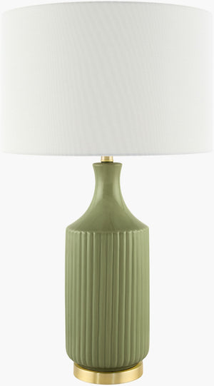 Livabliss Filaki Ceramic and Iron Table Lamp with Linen Shade for Warm Ambient Living Spaces FKI-005