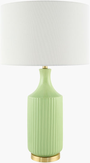 Livabliss Filaki Ceramic Body Table Lamp with Linen Shade for Warm Ambient Living Room Glow FKI-008