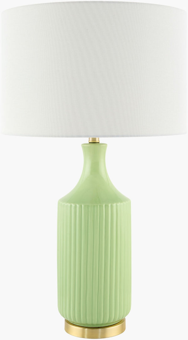 Livabliss Filaki Ceramic Body Table Lamp with Linen Shade for Warm Ambient Living Room Glow FKI-008