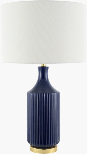 Livabliss Filaki Ceramic Body Table Lamp with Linen Shade for Warm Ambient Bedroom Glow FKI-009
