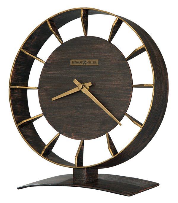 Hekman Furniture 635218 Rey Metal Mantel Clock - Unique Antique-style Design With Quartz Movement & Elegant Finish  Rey Mantel Clock 635218