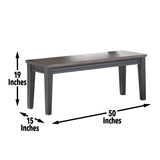 Steve Silver Raven Noir Bench RN500B