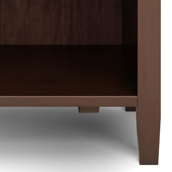 English Elm Warm Shaker 24-Inch Wide Solid Wood Nightstand In Russet Brown – Stylish Storage For Any Room! B136P159740-GIGA