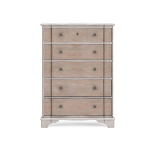 A.R.T. Furniture Alcove Drawer Chest: Elegant Storage Solution With Five Drawers, Cedar Lining, And Vintage Charm Light Brown, White Acacia Solids,Maple Veneers,Metal 321150-2801