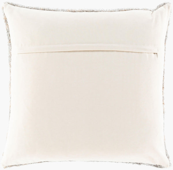 Surya Flokati 27" Square Floor Pillow - Modern Turkish Accent For Cozy And Elegant Living Spaces Light Slate Polyester,Cotton,Polyester Fkt006-2727