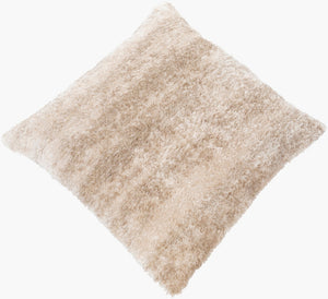 Surya Flokati Shag Floor Pillow Oversized Square Polyester Cotton Blend Casual Seating Accent FKT008-2727P