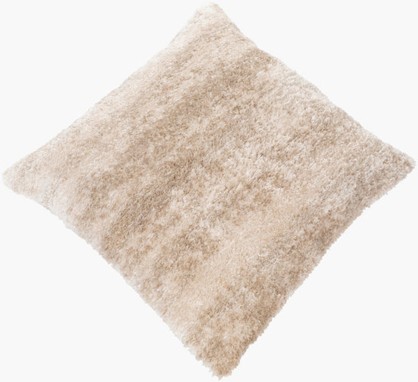 Surya Flokati Shag Floor Pillow Oversized Square Polyester Cotton Blend Casual Seating Accent FKT008-2727P