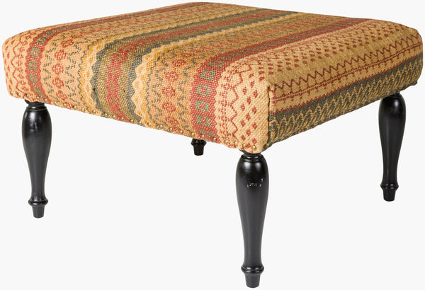 Livabliss Nicholson Hand Woven Wool Square Ottoman Artisan Indian Craft Living Room Accent FL1016-808045