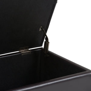 English Elm Sienna Storage Ottoman Bench In Tanners Brown - Stylish, Versatile, And Child-Safe Seating Solution B136P159111-GIGA