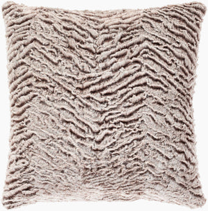 Surya Felina Glam Modern Accent Pillow - Luxurious 20" Faux Fur For Stylish Home Decor & Easy Care Light Gray Faux Fur,Polyester Fla003-2020p