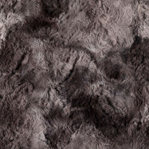 Surya Felina Cozy Faux Fur Throw Blanket - Luxurious 50"W X 70"L Design For Winter Comfort & Style Charcoal Polyester,Polyester Fla8000-5070