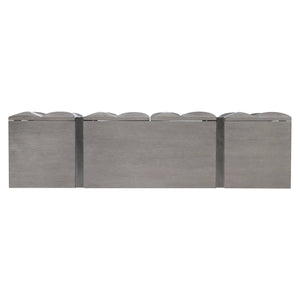 Bernhardt Bernhardt Rune Sculptural Entertainment Credenza With Bluff Oak Veneer, Graphite Legs, Cable Management 321870