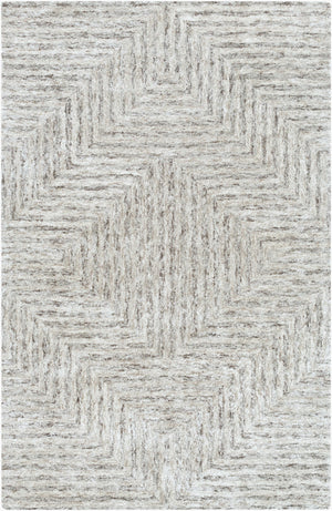 Surya Falcon 2' X 3' Handmade Viscose & Wool Area Rug - Luxurious, Stylish, And Easy To Maintain For Your Home Gray Viscose,Wool Flc8000-23