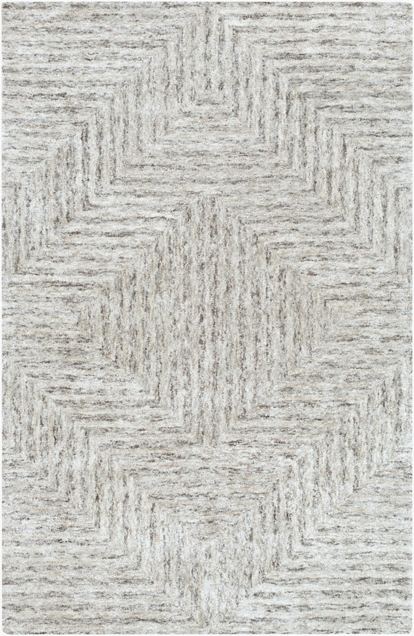 Surya Falcon 2' X 3' Handmade Viscose & Wool Area Rug - Luxurious, Stylish, And Easy To Maintain For Your Home Gray Viscose,Wool Flc8000-23