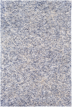 Surya Falcon 2' X 3' Handmade Viscose & Wool Area Rug - Luxurious, Stylish, And Easy To Maintain For Your Home Navy Viscose,Wool Flc8008-23