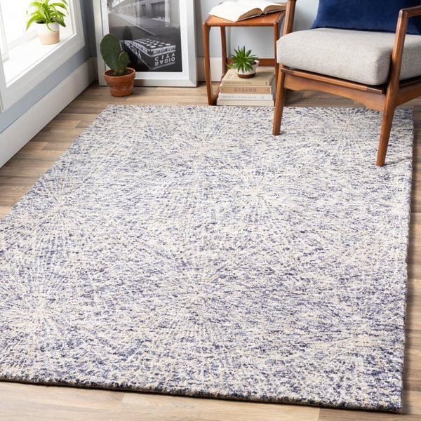 Surya Falcon 2' X 3' Handmade Viscose & Wool Area Rug - Luxurious, Stylish, And Easy To Maintain For Your Home Navy Viscose,Wool Flc8008-23