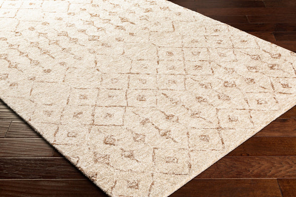 Surya Falcon 2' X 3' Handmade Viscose & Wool Area Rug - Luxurious, Stylish, And Easy To Maintain For Your Home Light Beige Viscose,Wool Flc8012-23