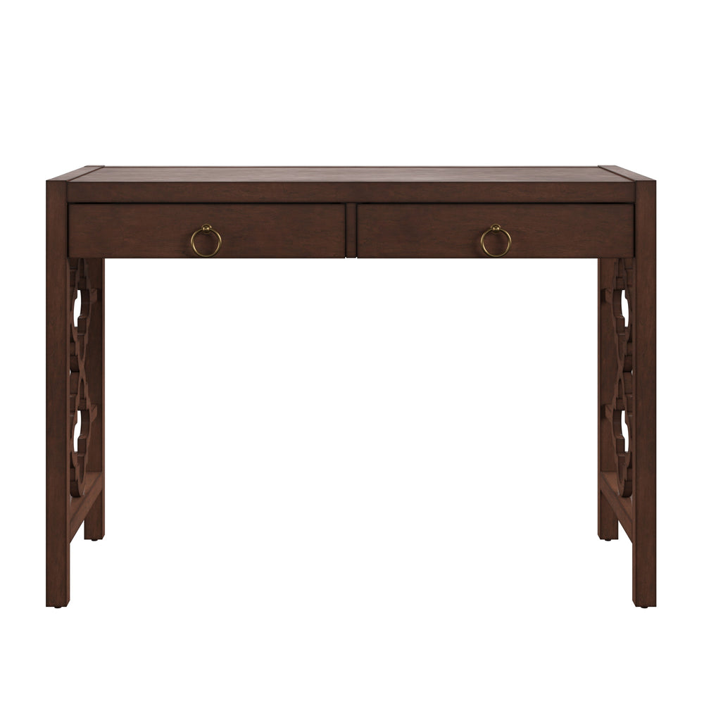 Homelegance By Top-Line Danika 2-Drawer Writing Desk Espresso MDF