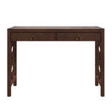 Homelegance By Top-Line Danika 2-Drawer Writing Desk Espresso MDF