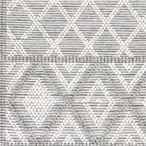 Livabliss Fleur Handwoven Boho Accent Rug with Fringe Eco Recycled Yarn Entryway Bedroom Slate, Charcoal 27" x 45" FLE2300-2339