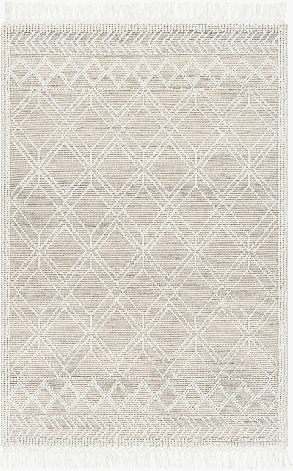 Livabliss Fleur Hand-woven Recycled Pet Area Rug with Fringe Artisan Global Living Room Accent FLE2304-810