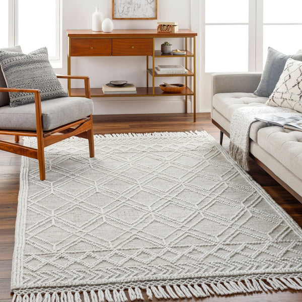 Livabliss Fleur Hand-woven Recycled Pet Area Rug with Fringe Artisan Global Living Room Accent FLE2304-810