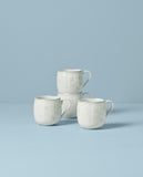 Lenox Butterfly Meadow Cottage Mugs, Set of 4 Multi, WHITE PORCELAIN 894089