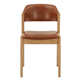 Homelegance By Top-Line Shawnda Modern Scandinavian Light Oak Finish Dining Chairs Oak Rubberwood