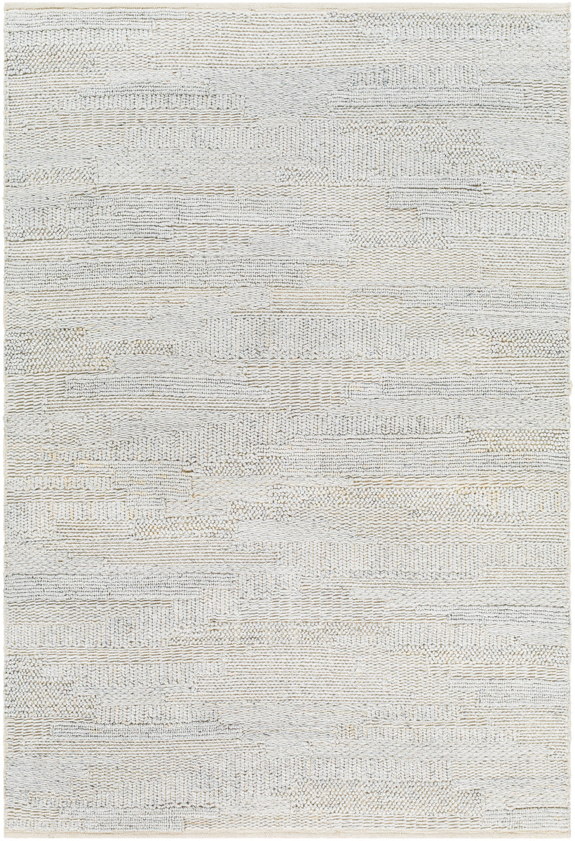 Floria FLI-2300 9' x 12' Handmade Rug FLI2300-912  Cream, Light Gray Surya