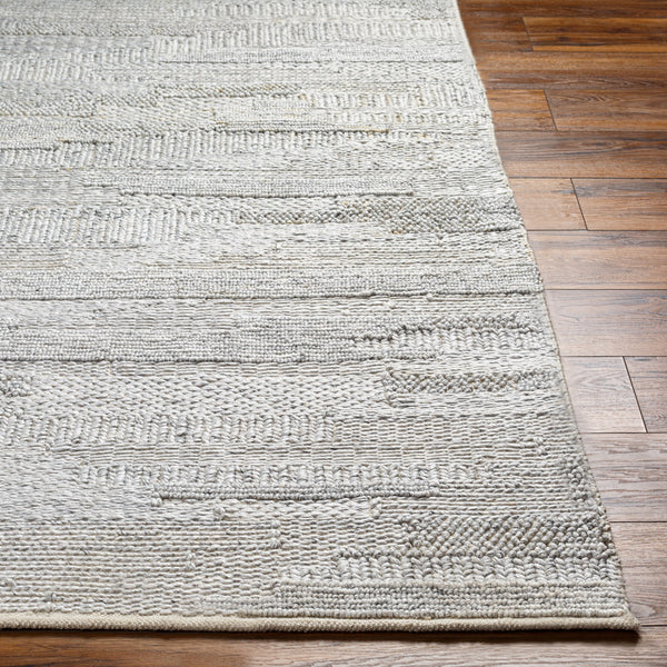Floria FLI-2300 9' x 12' Handmade Rug FLI2300-912  Cream, Light Gray Surya