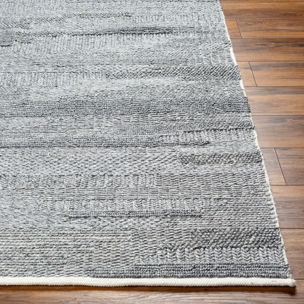 Floria FLI-2301 9' x 12' Handmade Rug FLI2301-912  Off-White, Light Gray Surya