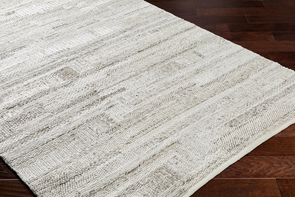 Surya Floria Fli-2300 2' X 3' Handwoven Area Rug - Eco-friendly Recycled Pet For Modern Living Spaces Ivory Recycled Pet Yarn Fli2302-23