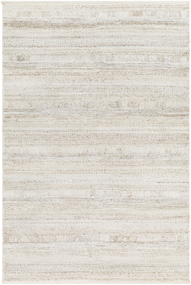 Floria FLI-2303 9' x 12' Handmade Rug FLI2303-912  Cream, Light Gray Surya