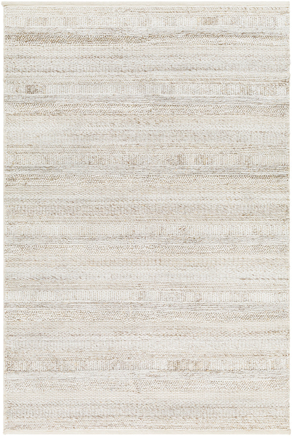 Floria FLI-2303 9' x 12' Handmade Rug FLI2303-912  Cream, Light Gray Surya