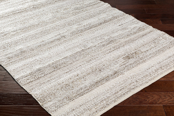 Floria FLI-2303 9' x 12' Handmade Rug FLI2303-912  Cream, Light Gray Surya