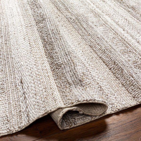 Floria FLI-2303 9' x 12' Handmade Rug FLI2303-912  Cream, Light Gray Surya