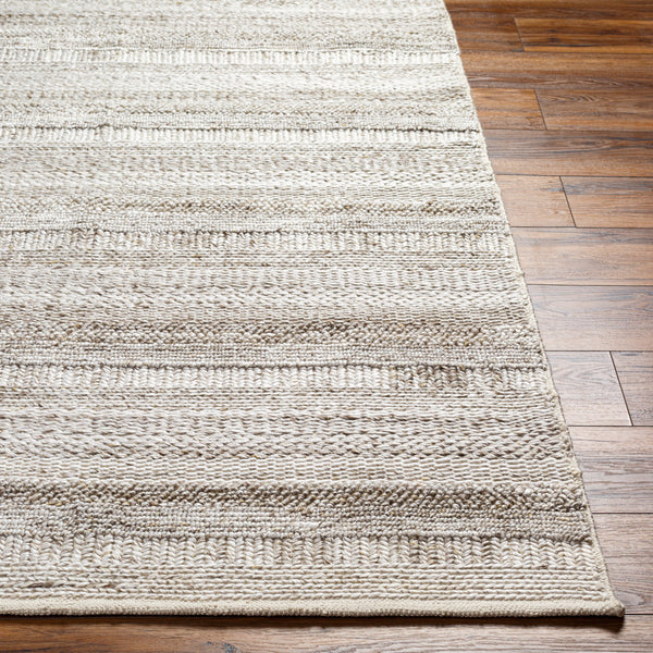 Floria FLI-2303 9' x 12' Handmade Rug FLI2303-912  Cream, Light Gray Surya